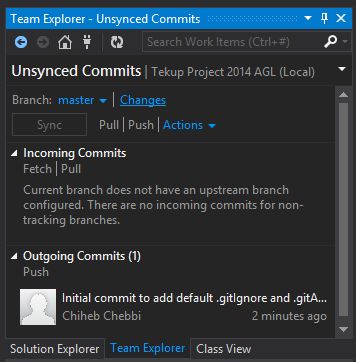 Use Visual Studio 2013 With Github